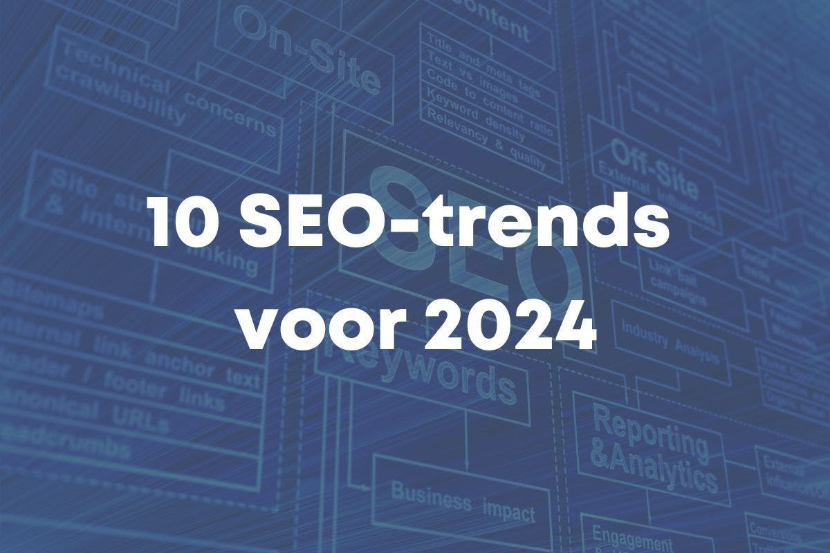 Thumbnail blog post '10 SEO-trends voor 2024'